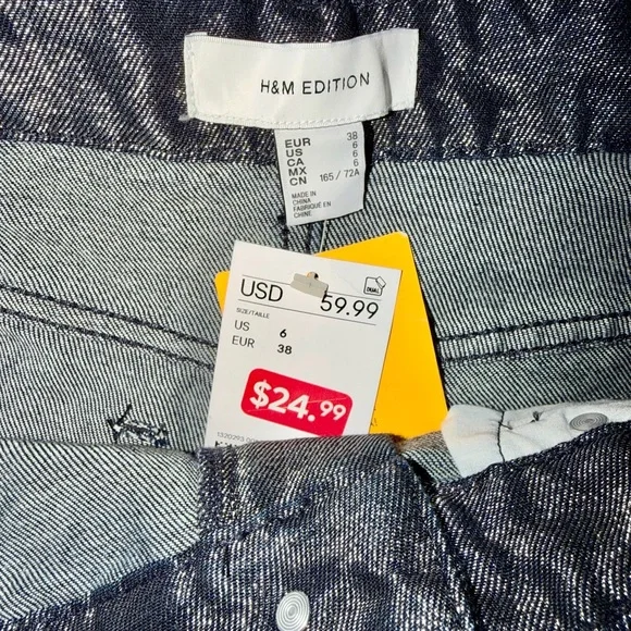 H&M Shimmery Straight Leg Jeans - Picture 6 of 6